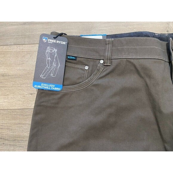 Kuhl Free Rydr Mens 42x30 Dark Khaki Vintage Patina Dye Nearly New - Picture 3 of 12